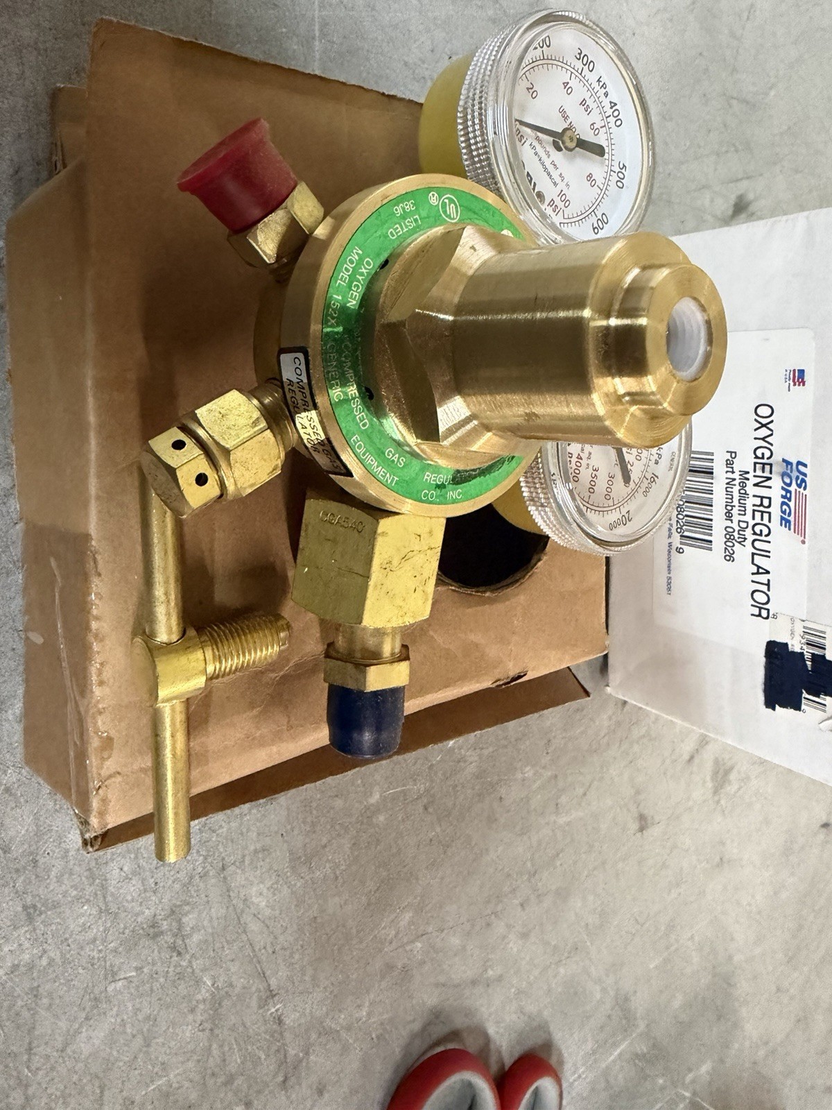 NEW US Forge Oxygen Regulator Medium Duty PN: 08026