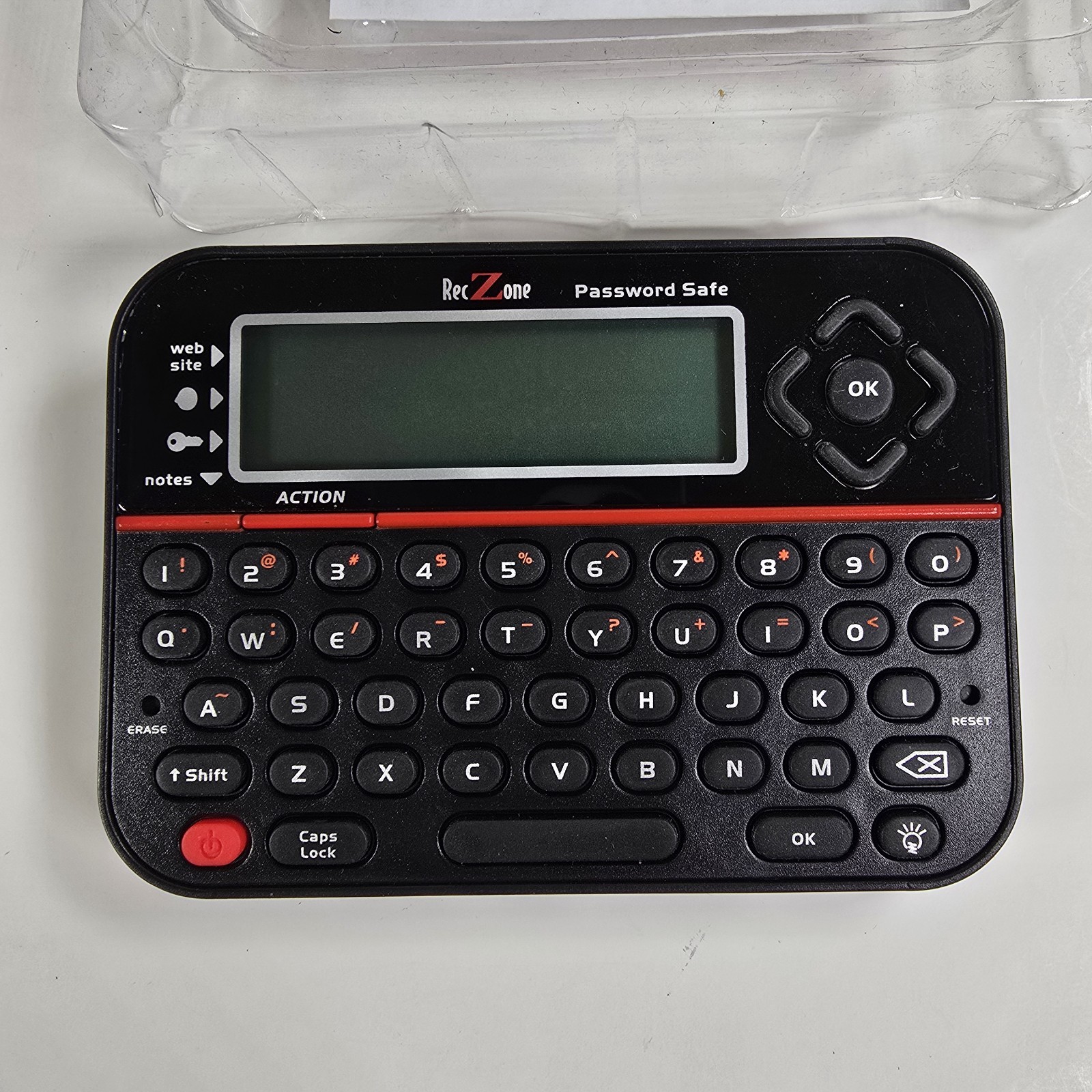 RecZone Password Safe Model 595 Electronic Password Organizer Tested Working OB