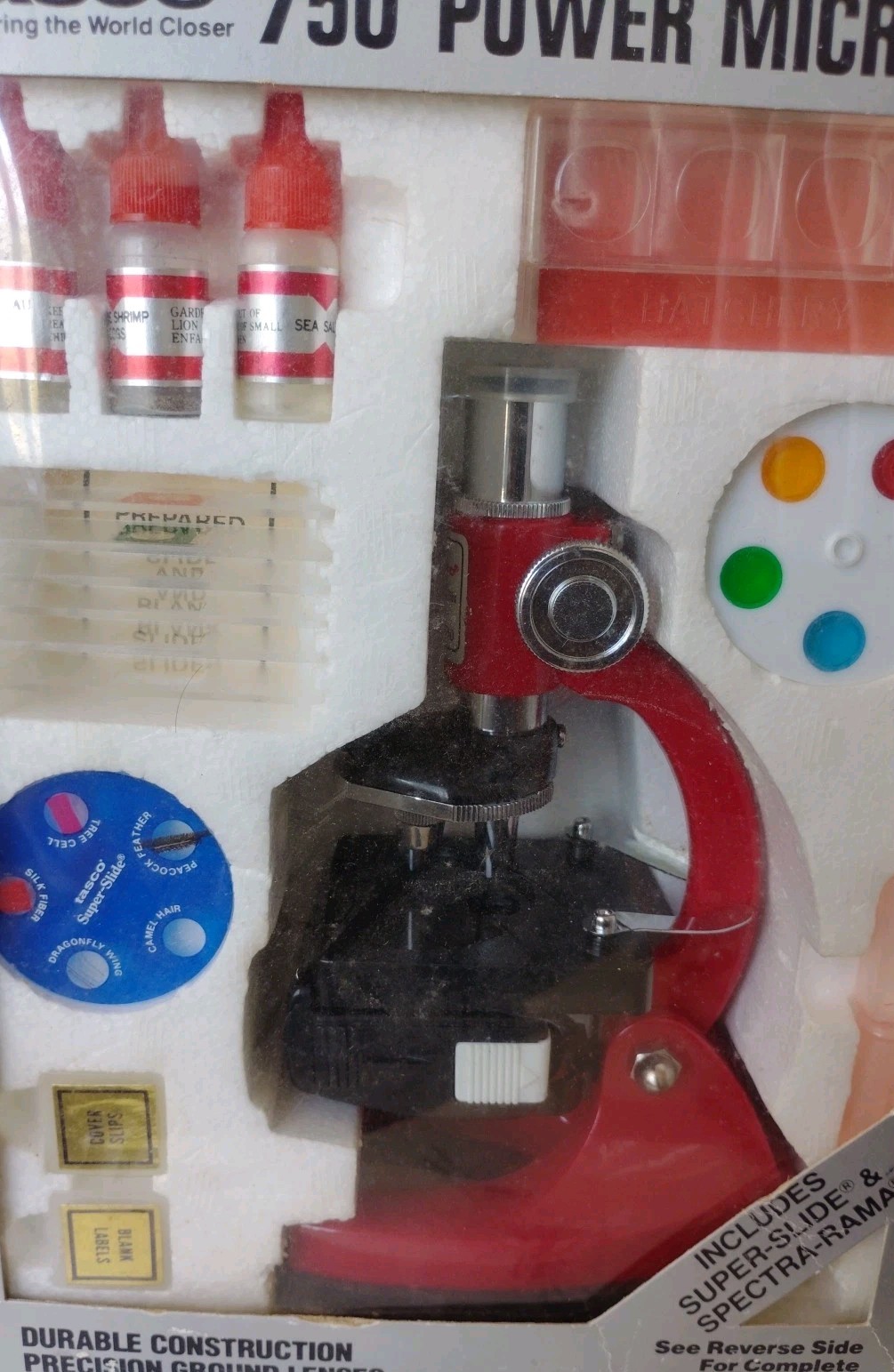 Science Toy - Tasco 750x Microscope set w/ OG Packaging