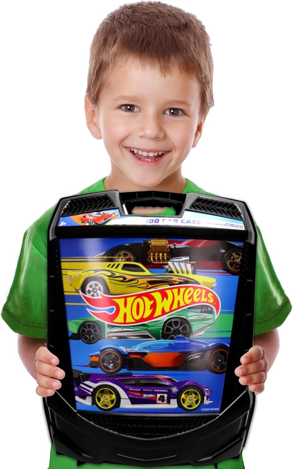 Hot Wheels 100-Car Storage Case – Large Capacity Organizer for 1:64 Die-Cast ...