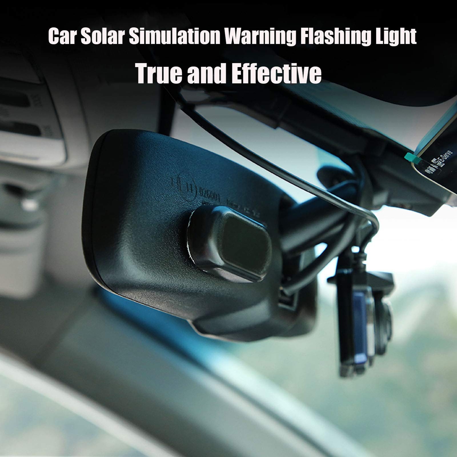 PerfecTech Car Solar Power Simulated Dummy Alarm Warning Anti-Theft LED...