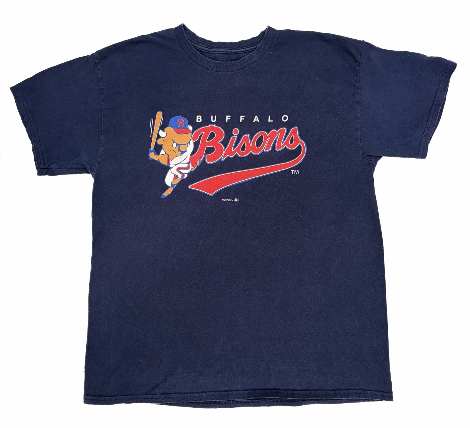 Buffalo Bisons Shirt Navy Minor League Baseball Small