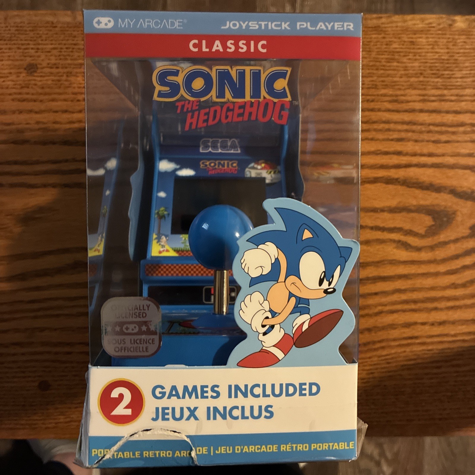 My Arcade Sonic The Hedgehog Joystick Player 2in1 Sega Classic Arcade 6+ New