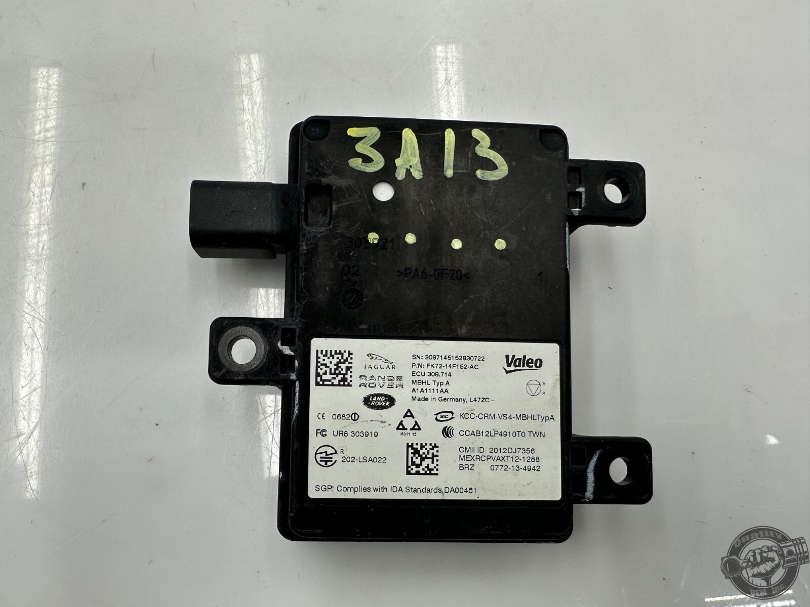 2014-2020 JAGUAR F-TYPE 14-16 LAND RR REAR LEFT /RIGHT BLIND SPOT CONTROL MODULE
