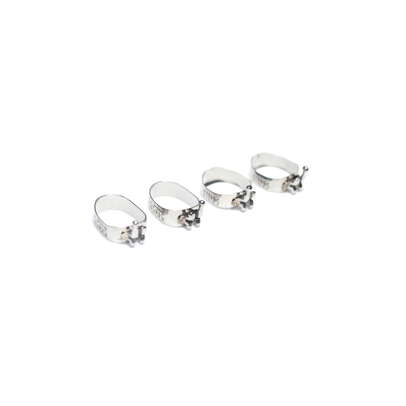 J&J Orthodontic Bicuspid Band with pre-welded bracket Quadrant (4/pk)