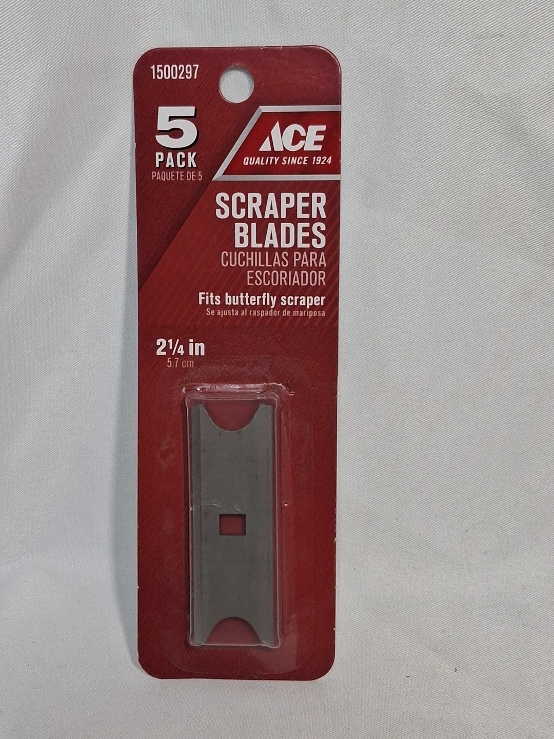 Ace 1500297, 2-1/4" Scraper Blades, 5 Pack