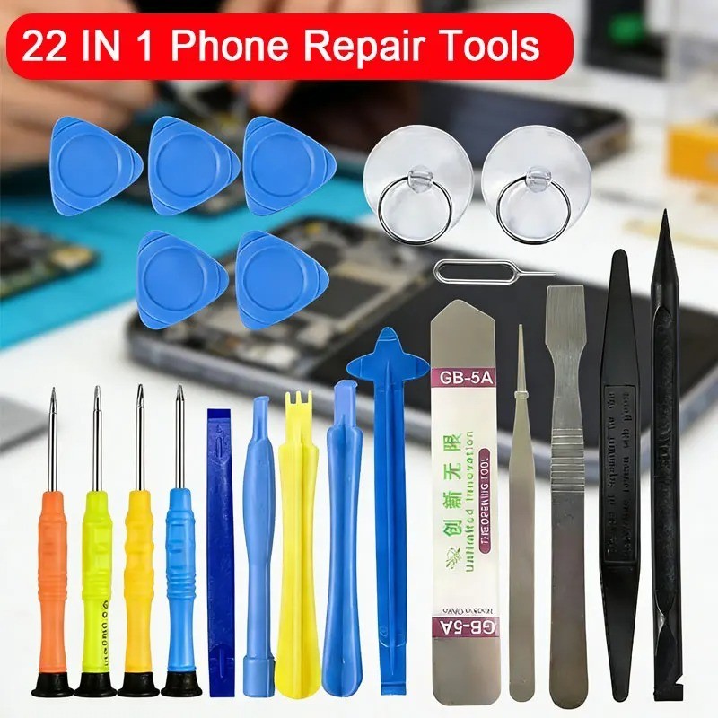 22 in 1 Mobile Phone Screen Opening Repair Tools Kit Screwdriver Set for iPhone