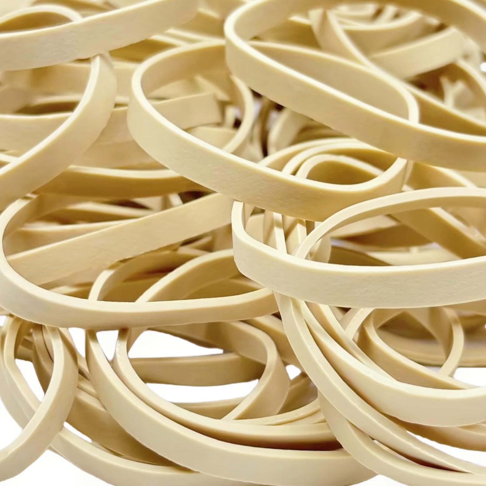 Rubber Bands Size 64 (3 1/2" x 1/4"), 100 Pcs Tactical Strong Heavy Beige