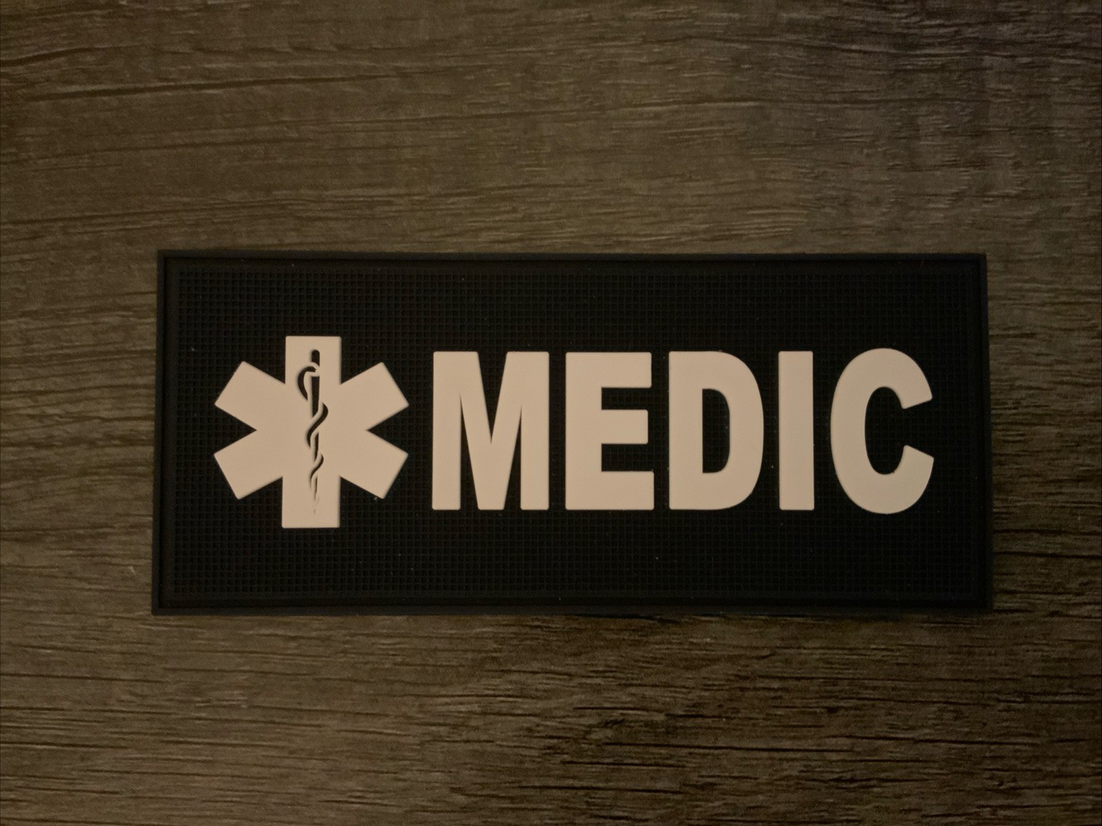 MEDIC patch - PVC - Black And White (4.5”x 2”)