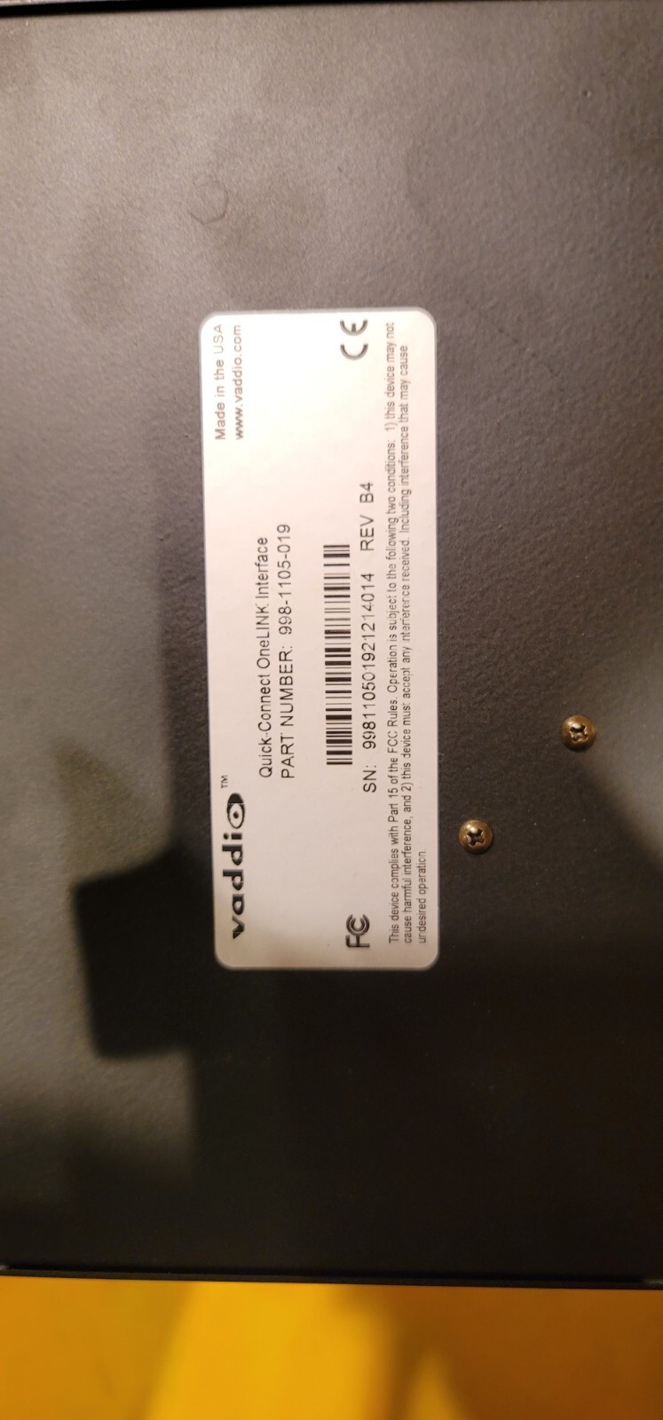 Vaddio 998-1105-019 Quick-Connect OneLINK Interface