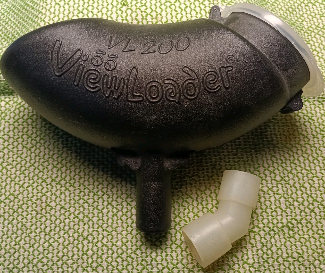 Viewloader VL200 Paintball Hopper Gravity Feed 200 Round Loader & Elbow
