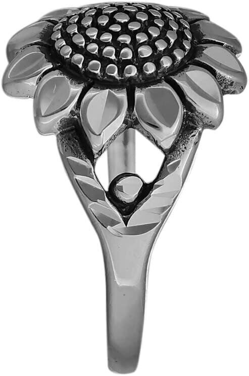 Full Bloom Sunflower Ring size