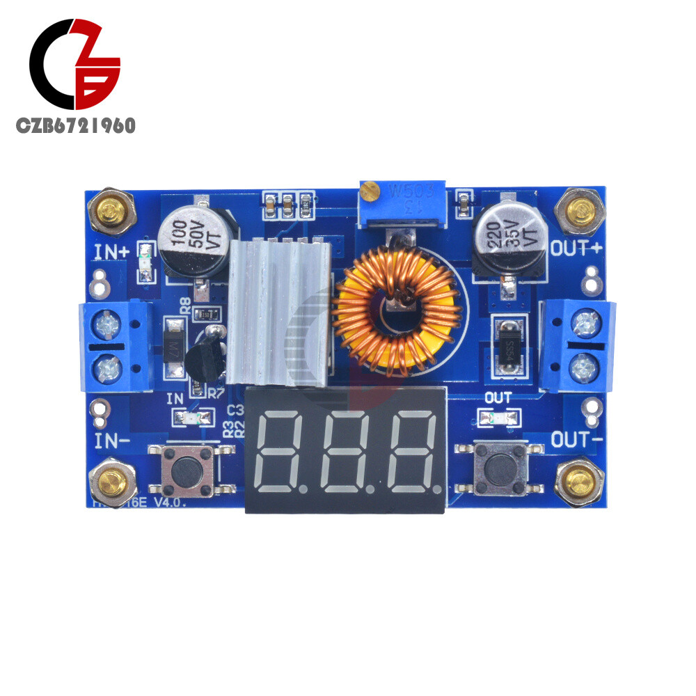 5A Adjustable Power DC-DC Step-down Charge Module LED Driver With Voltmeter