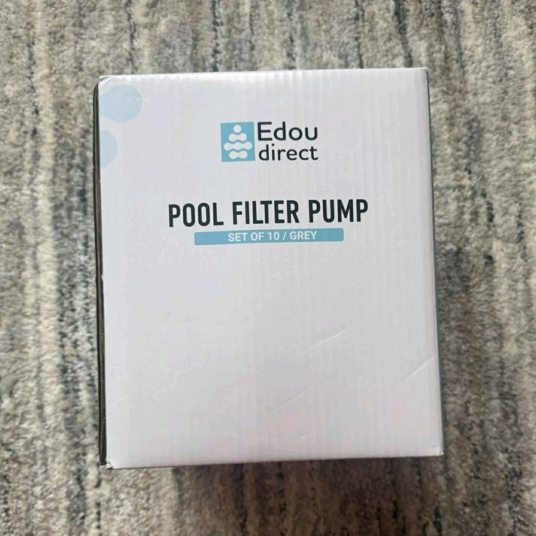 Edou direct 530 GPH Filter Pump Set of 10 Grey for Above Ground Pools Leak-Proof