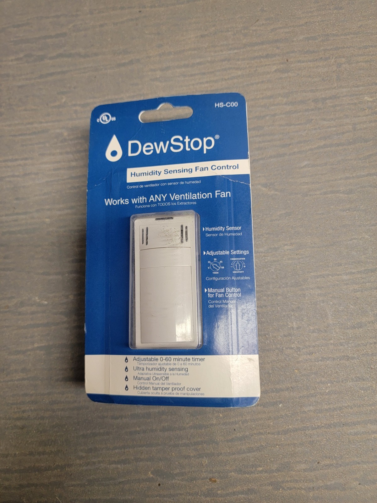 DewStop Condensation Fan Switch with Countdown Timer White 120-Volt 50/60Hz