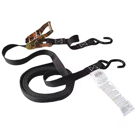 Zoro Select 32J625 Tie-Down Strap, Ratchet, 15Ft X 1In, 700Lb,  32J625