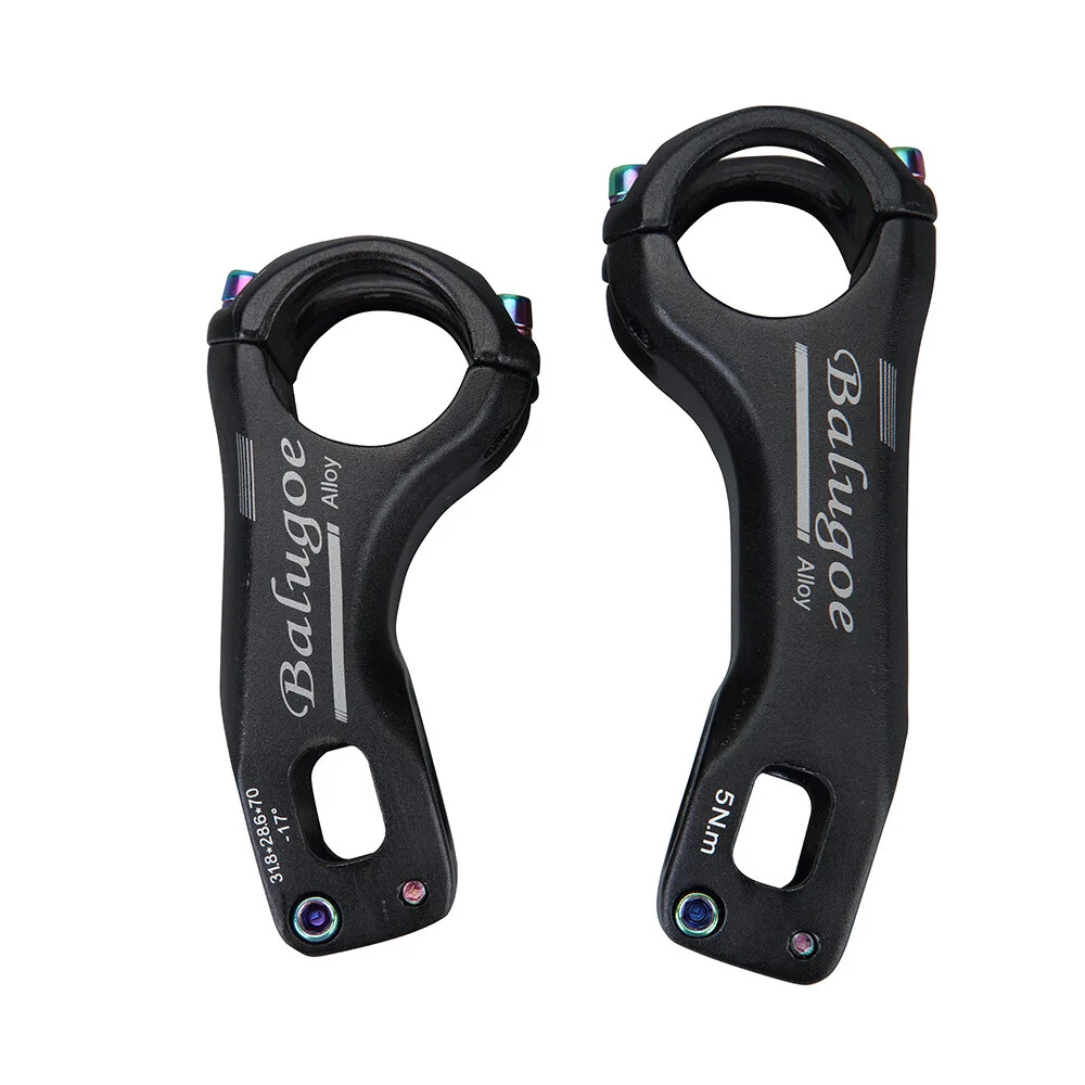 MTB Road Bike Riser Mountain Bike Stem 31.8mm 17 Degree 70MM/90MM Bicycle Parts