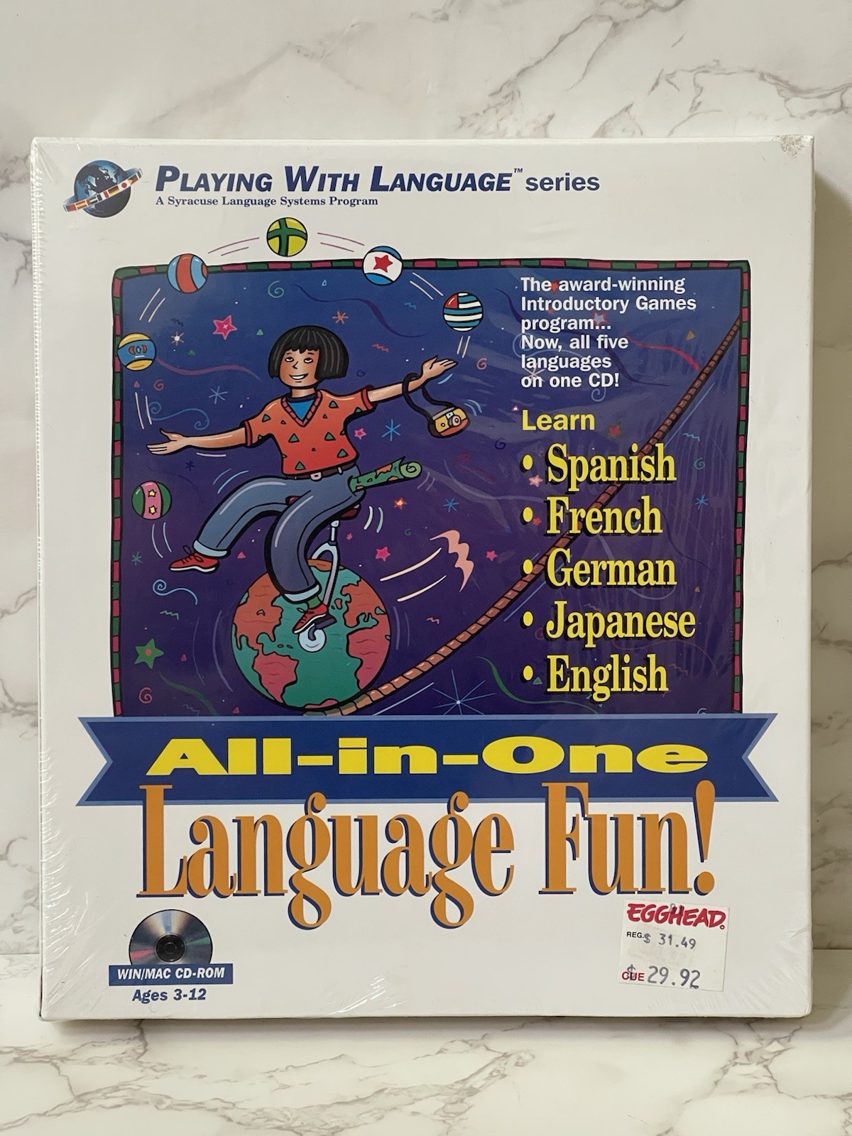 VTG All-In-One Language Fun Syracuse Language Systems Program New Sealed Big Box