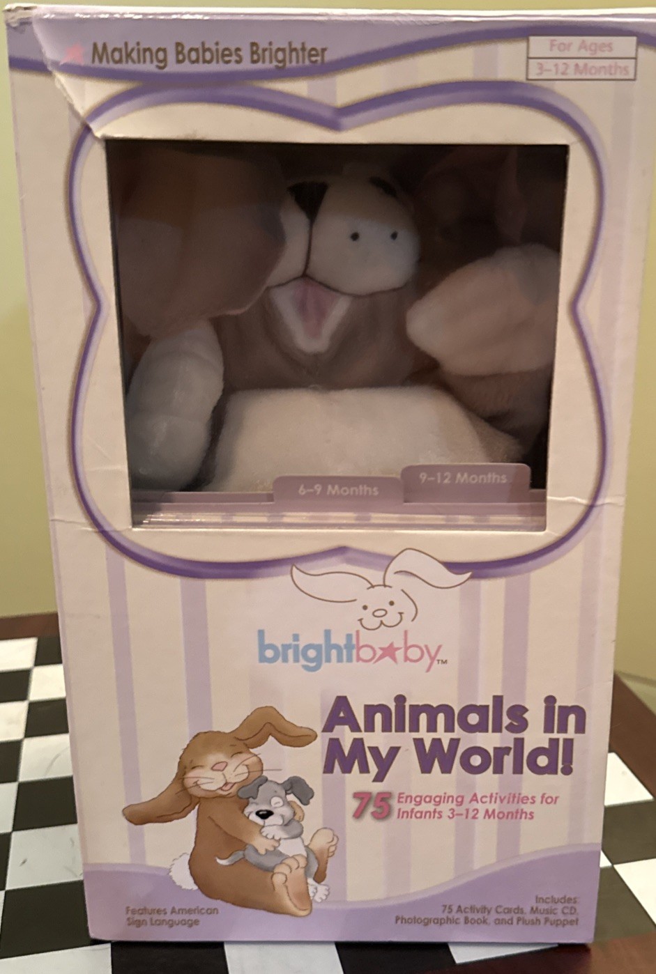 NIB Bright Baby Animals in World Activity Set Sign Language Yoga Book Language