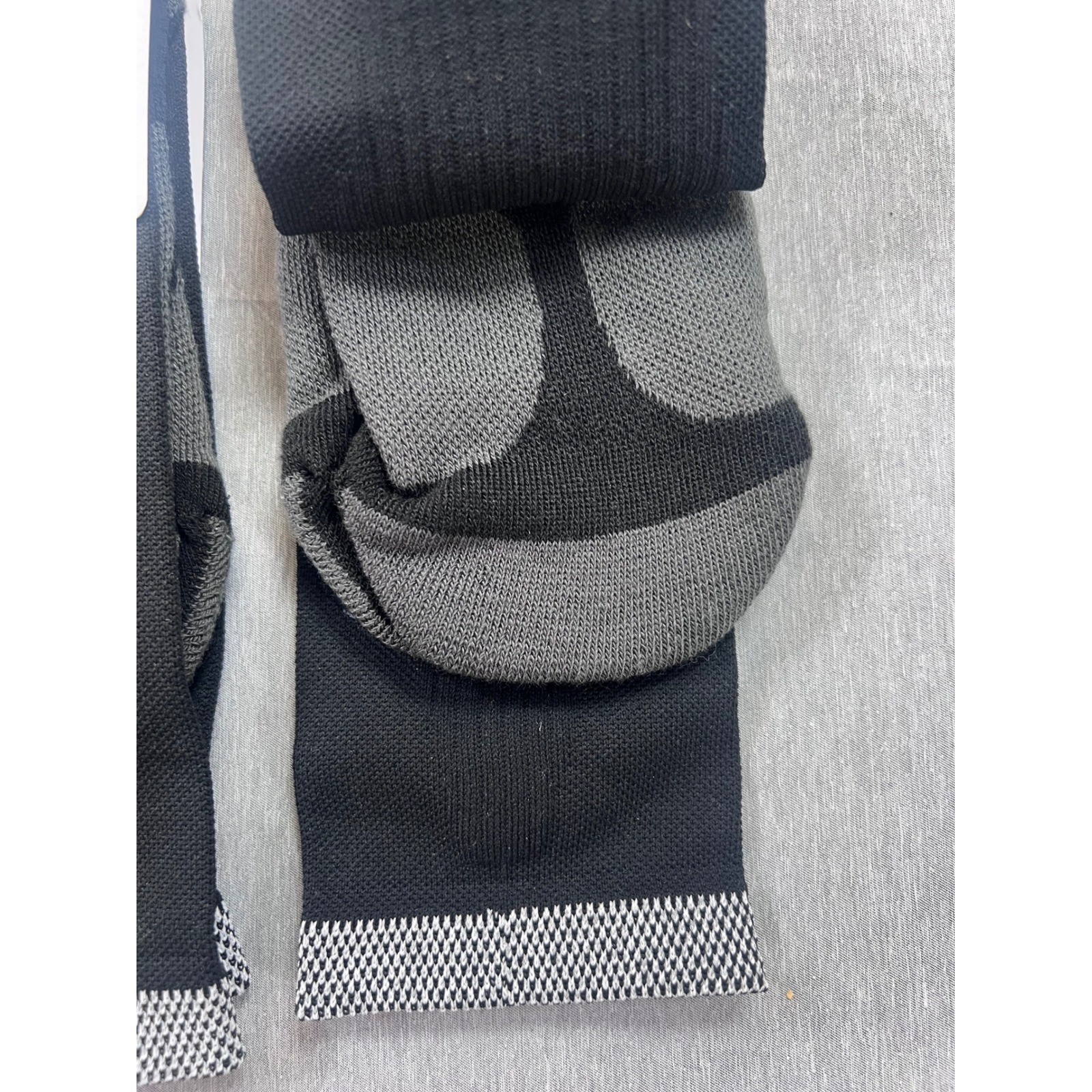 3 pair Nike Spark Running Crew Socks Black Dri-FIT Cushioned M 10-11.5 W 11.5-13