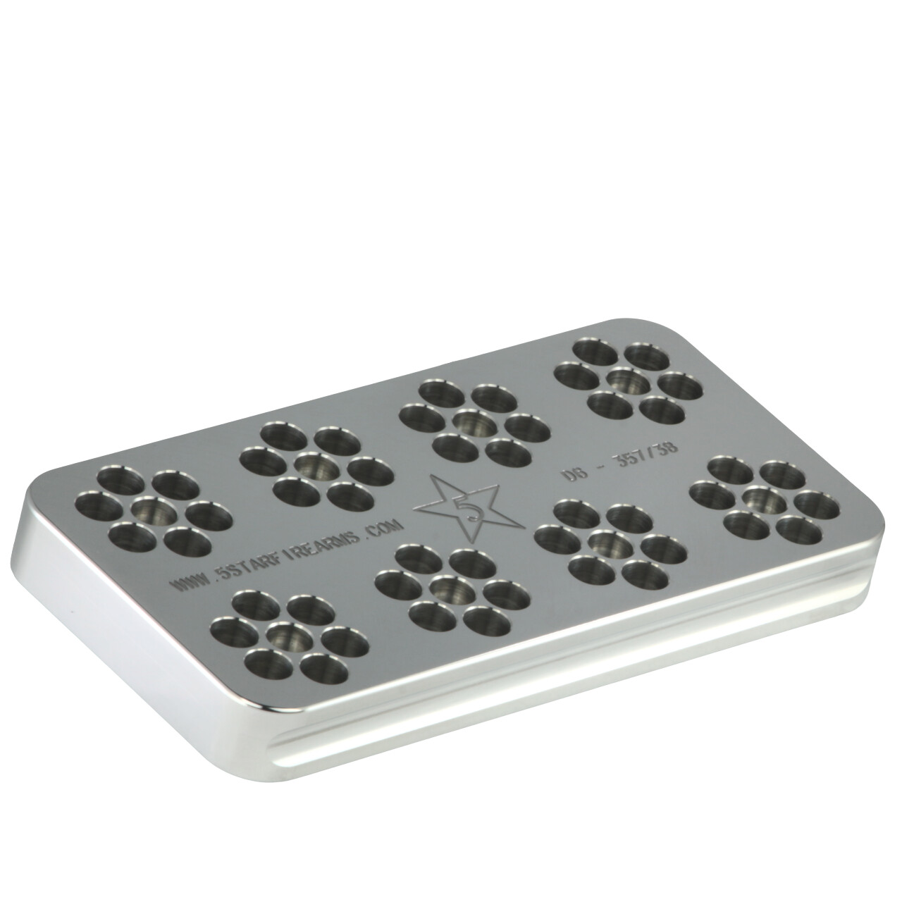 D6-357/38 Range Block, 6-shot .357/.38 D-Frame, Solid Billet Aluminum SHIPS FREE