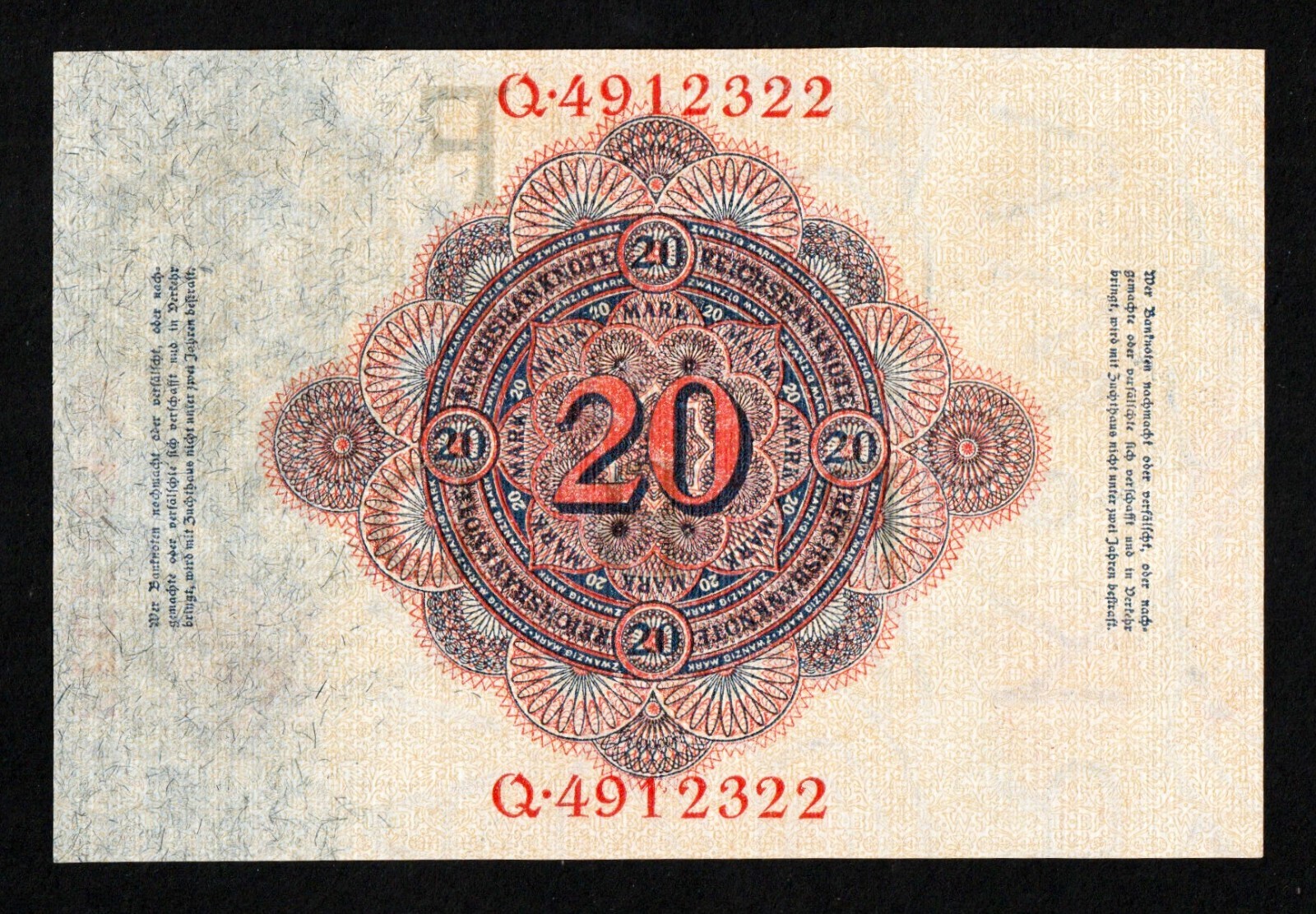 1914 Germany 20 Mark, UNC+