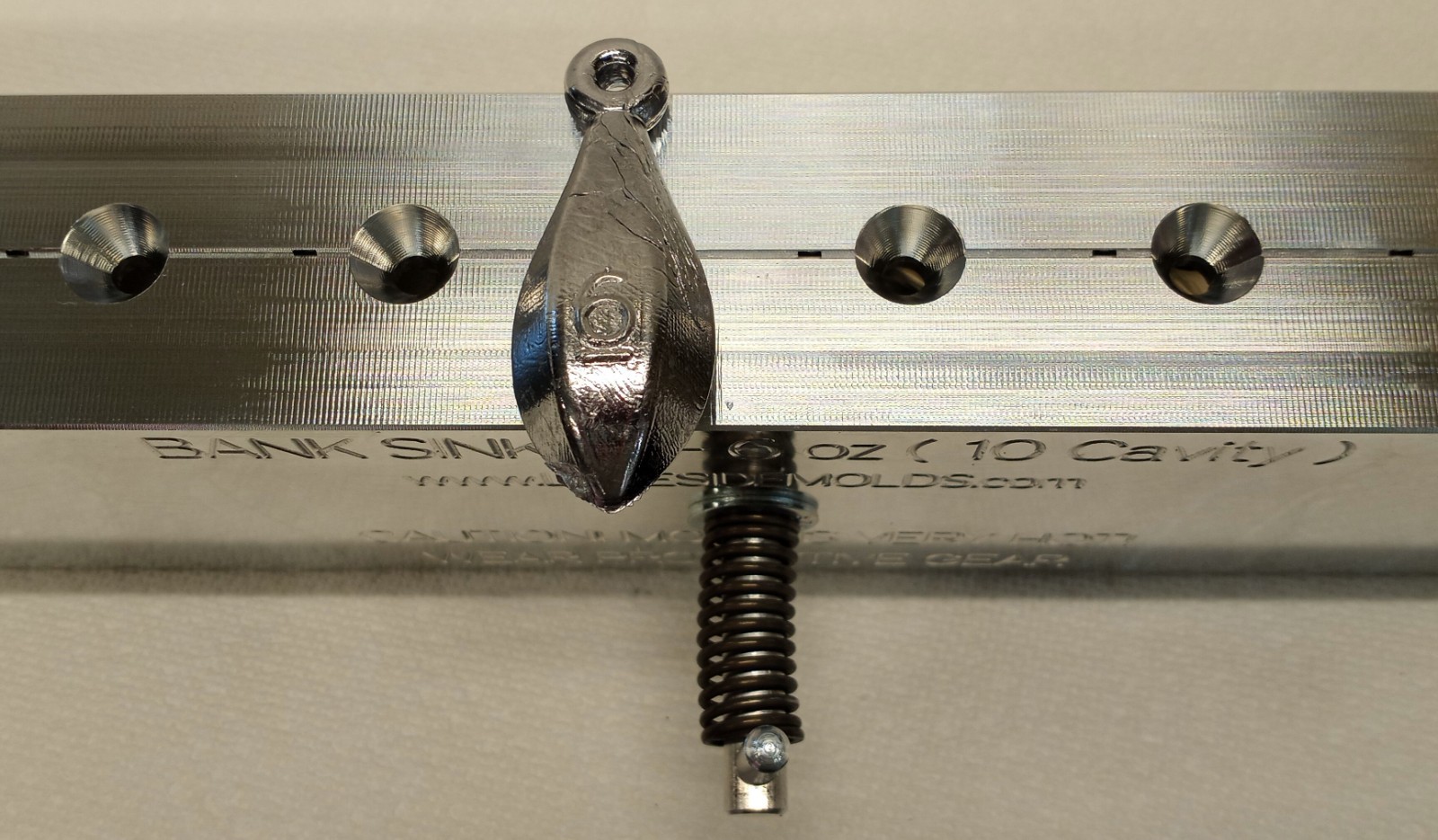 6 oz Bank Sinker 10 Cavity Production Mold