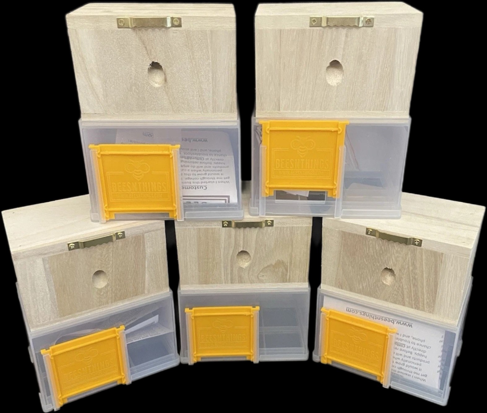 ( LOT OF 5 ) Bees 'N Things Outdoor Hanging Carpenter Bee Trap