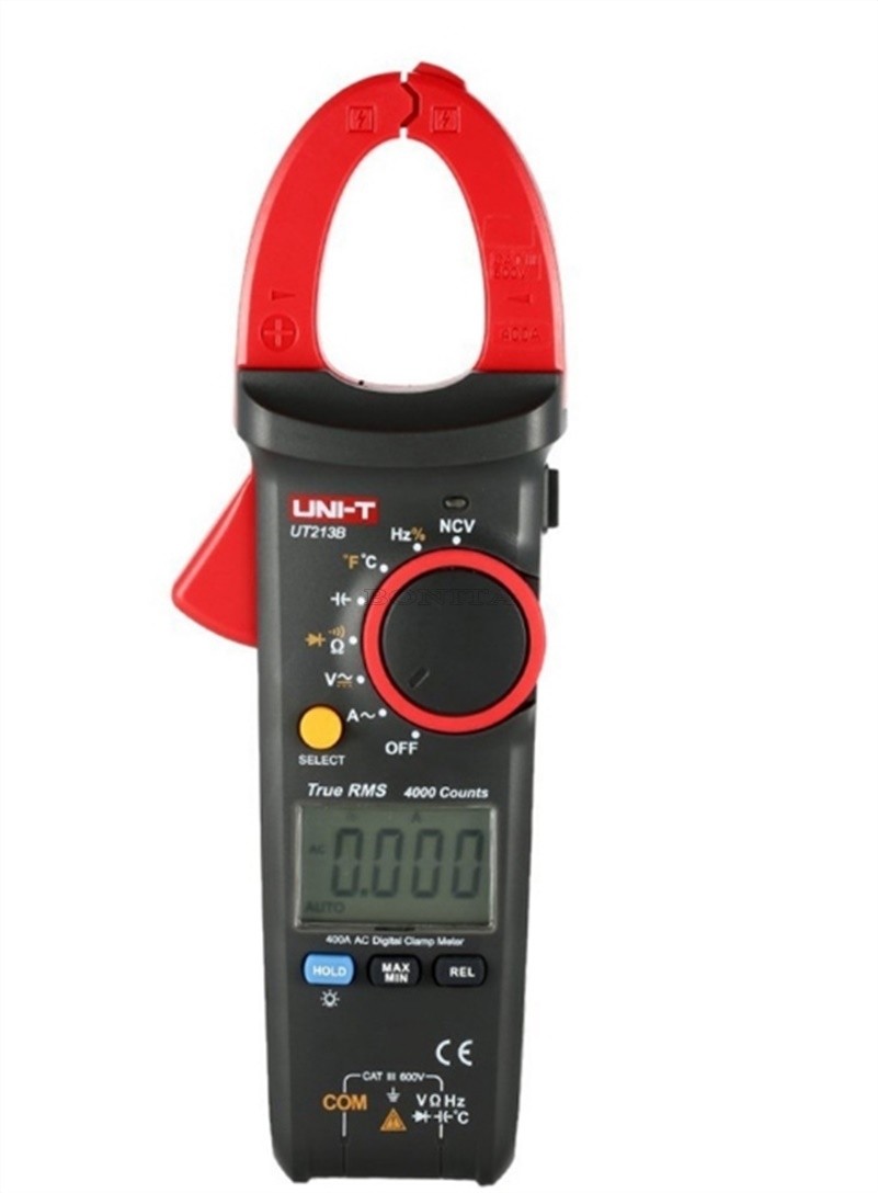 Uni-T UT213A/B/C Digital Clamp Meters 400A Ac Current Measurements True Rms