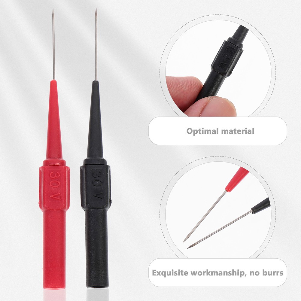 6Pcs Reusable Wire Piercing Probe for Multimeter Test Lead Kits