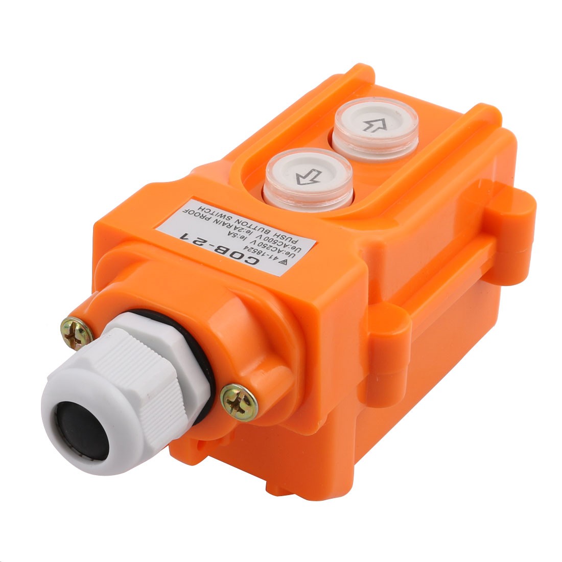 COB-21 Hoist Crane Push Button Switch Up/Down Pendant Control with Connector