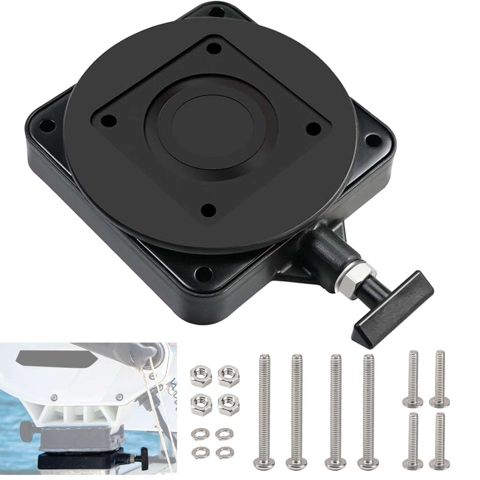 2207003 Low-Profile Swivel Mounting Base for C-annon Downrigger Magnum Series