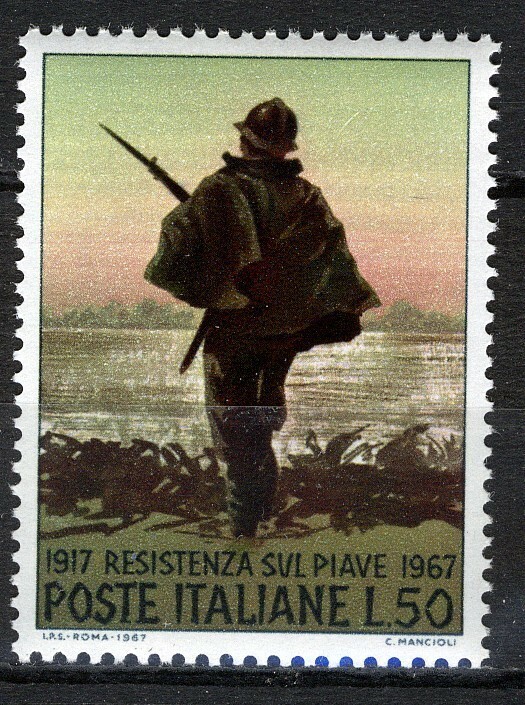 Italy 1967, 50th anniv Piaveline battle VF MNH, Mi 1246