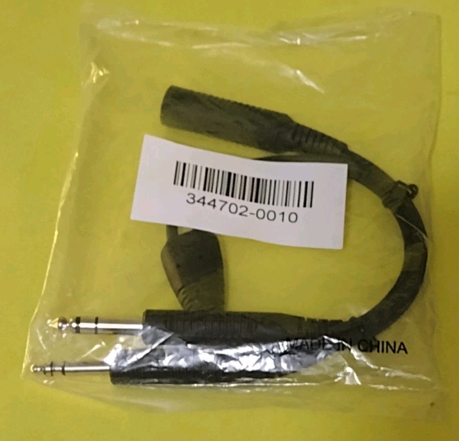 GENUINE BOSE ADAPTER A20 A30 HEADSETS 6-Pin LEMO To Dual-Plugs GA New & Sealed