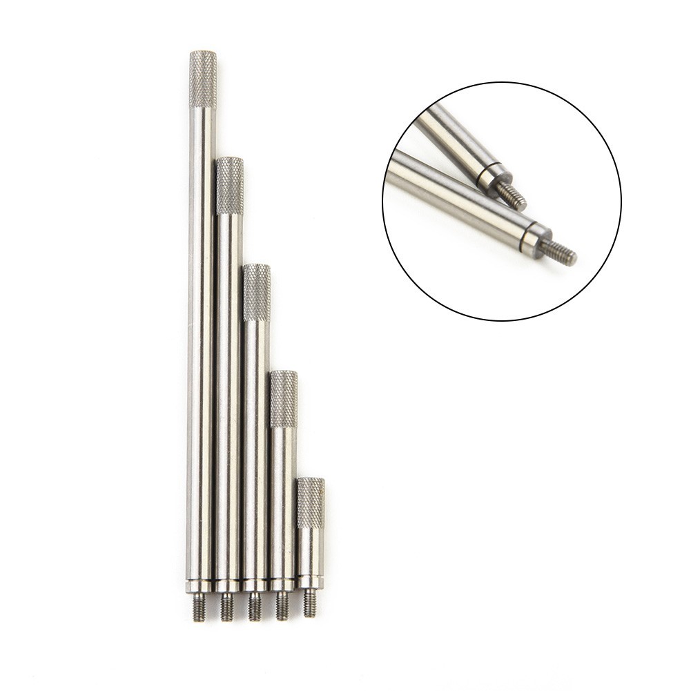 5pcs Indicator Dials Digital Indicator Extension Stem Rod HSS Set Accessories