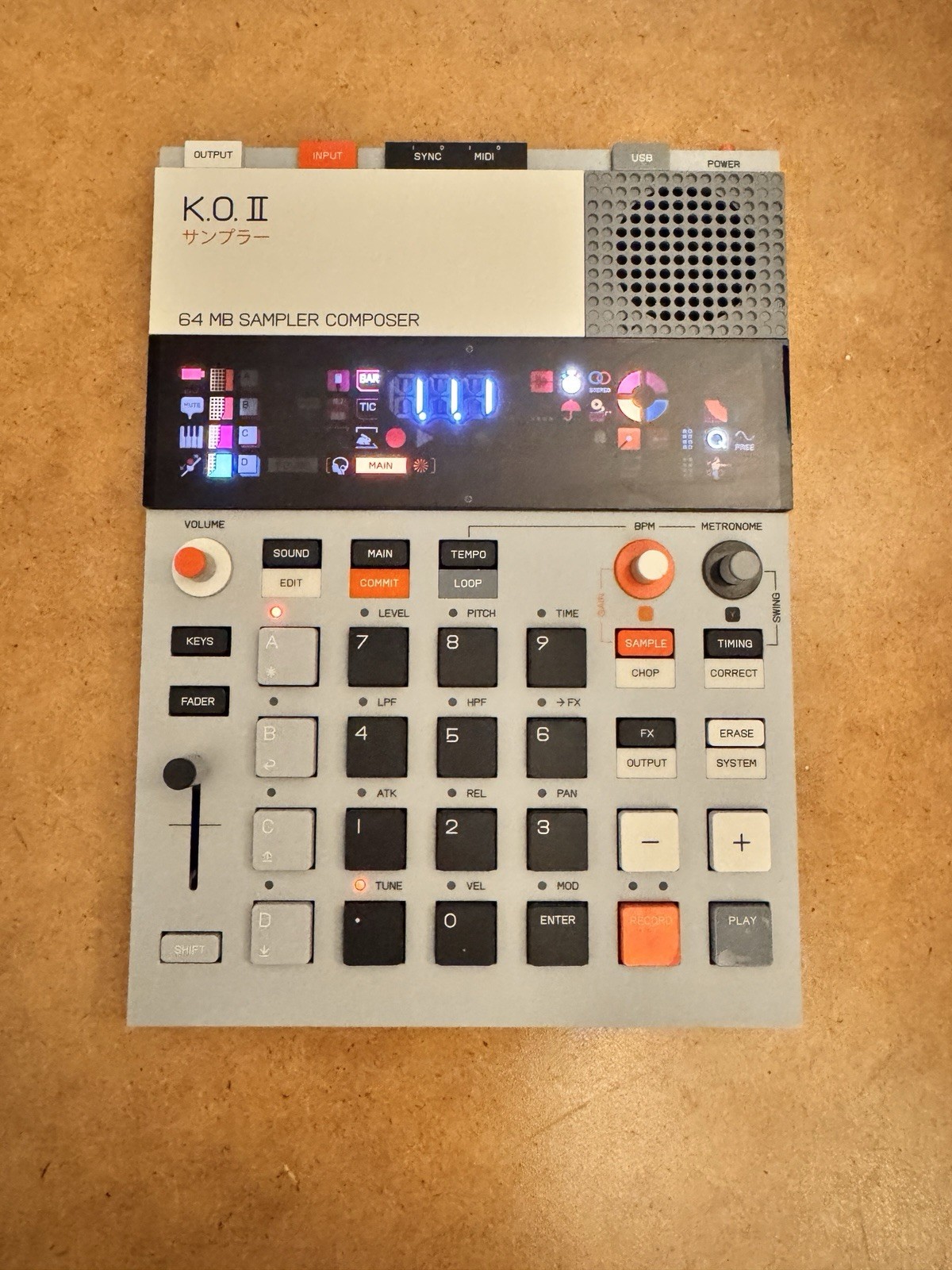 Teenage Engineering EP-133 K.O. II Sampler Composer CIB w/ Audio Cable