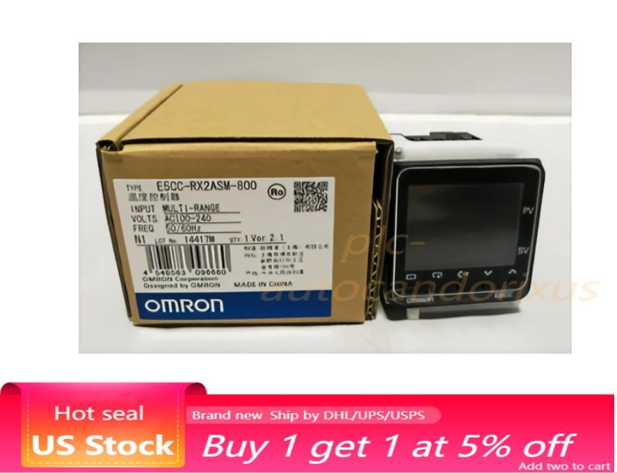 NEW Omron Temperature Controller E5CC-RX2ASM-800 100-240 VAC US Free TAX