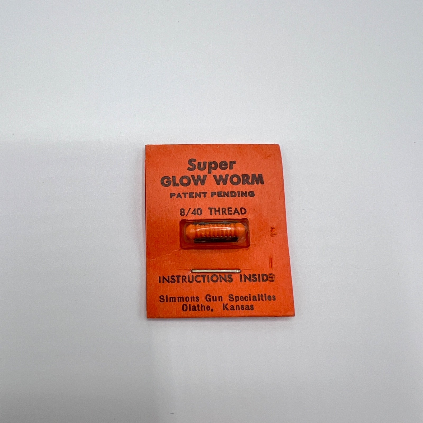 New Old Stock NOS Simmons Super Glow Worm Sight 8/40 Thread Remington