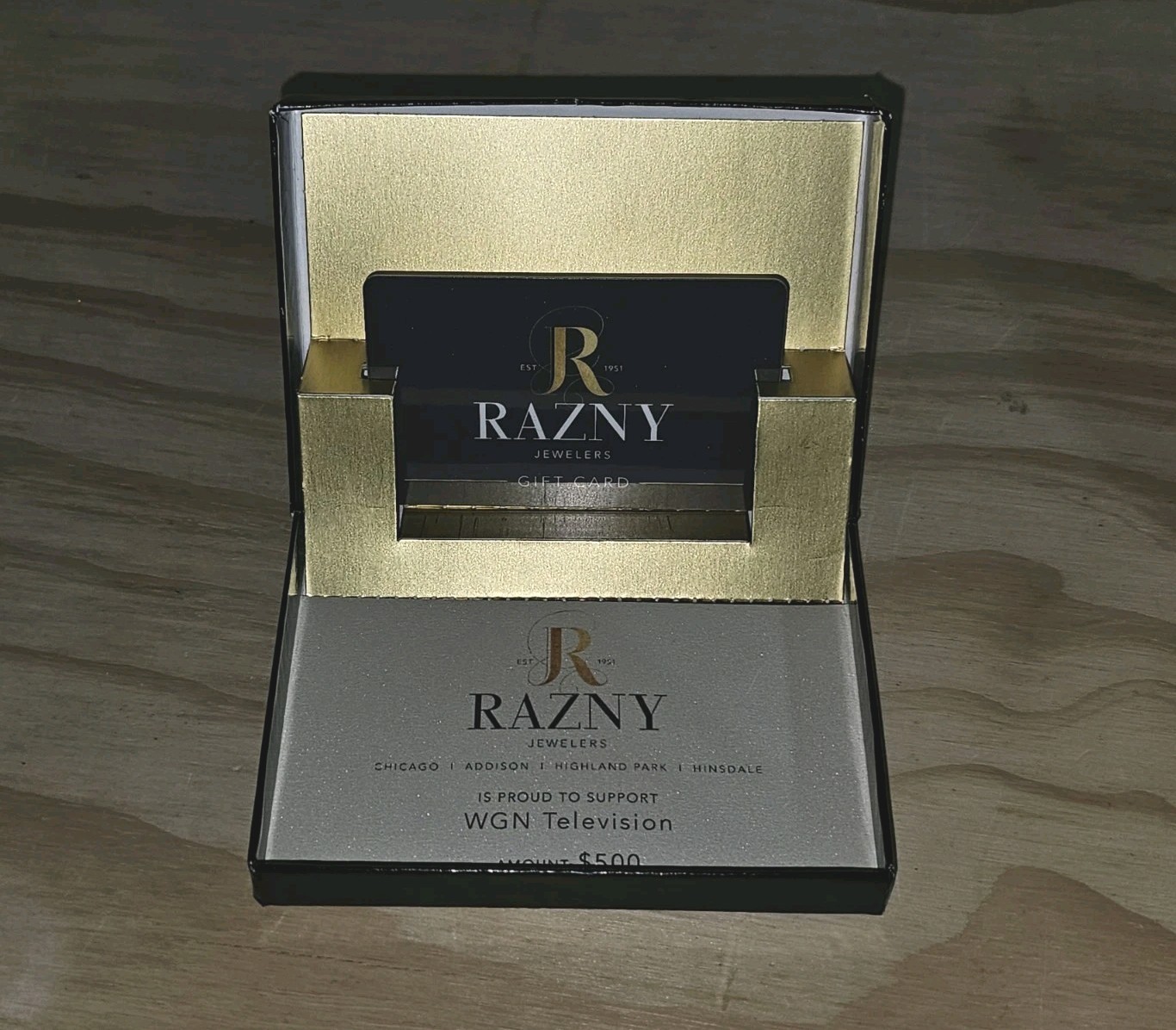 Razny Jewlers Jewlery $500.00 Gift Card Engagement Anniversary Chicagoland
