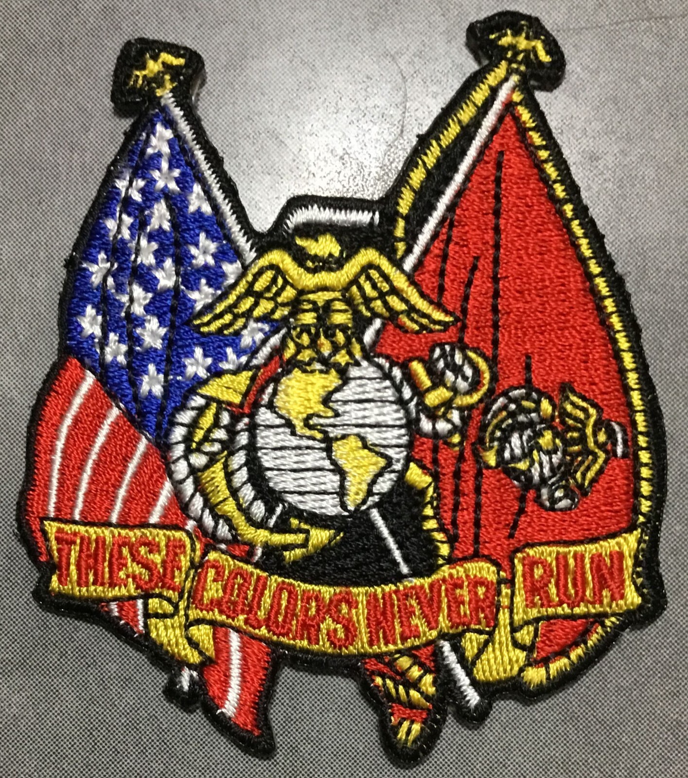 Marine Corps  These Colors Never Run patch
