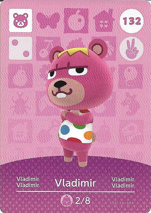 Animal Crossing Series 2 amiibo 132 - Vladimir (European copy)