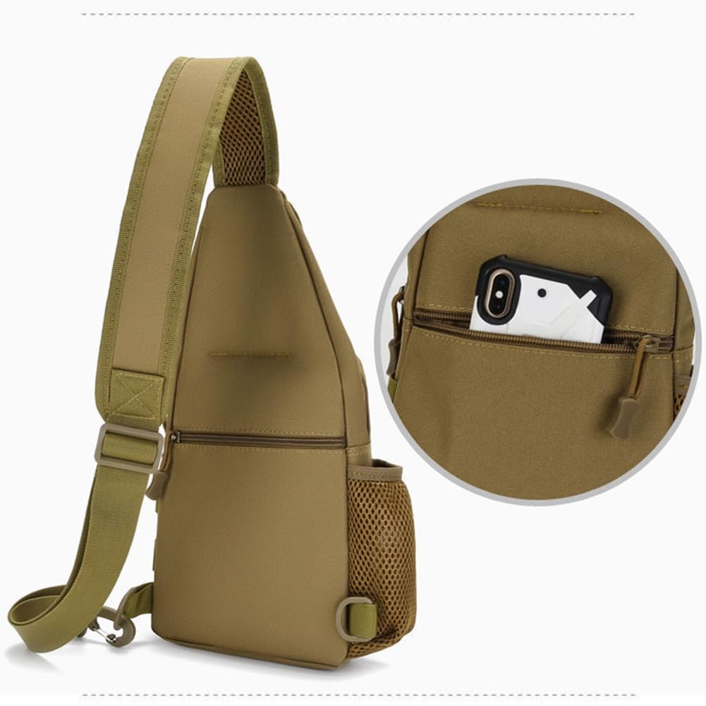 2 PCS Black Sling Bag Crossbody Backpack Lightweight Hiking Ski Daypack