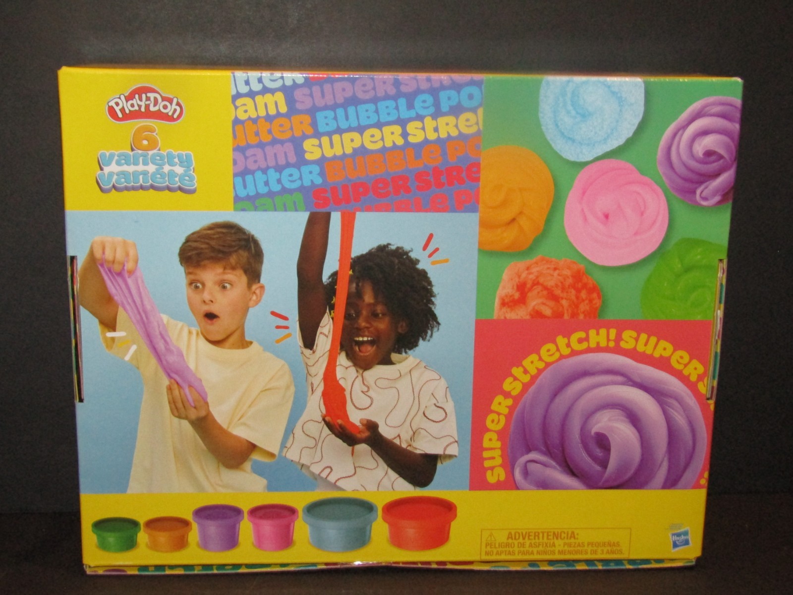 Play-Doh 6 Variety Compounds SUPER STRETCH Scented FOAM Butter CLOUD