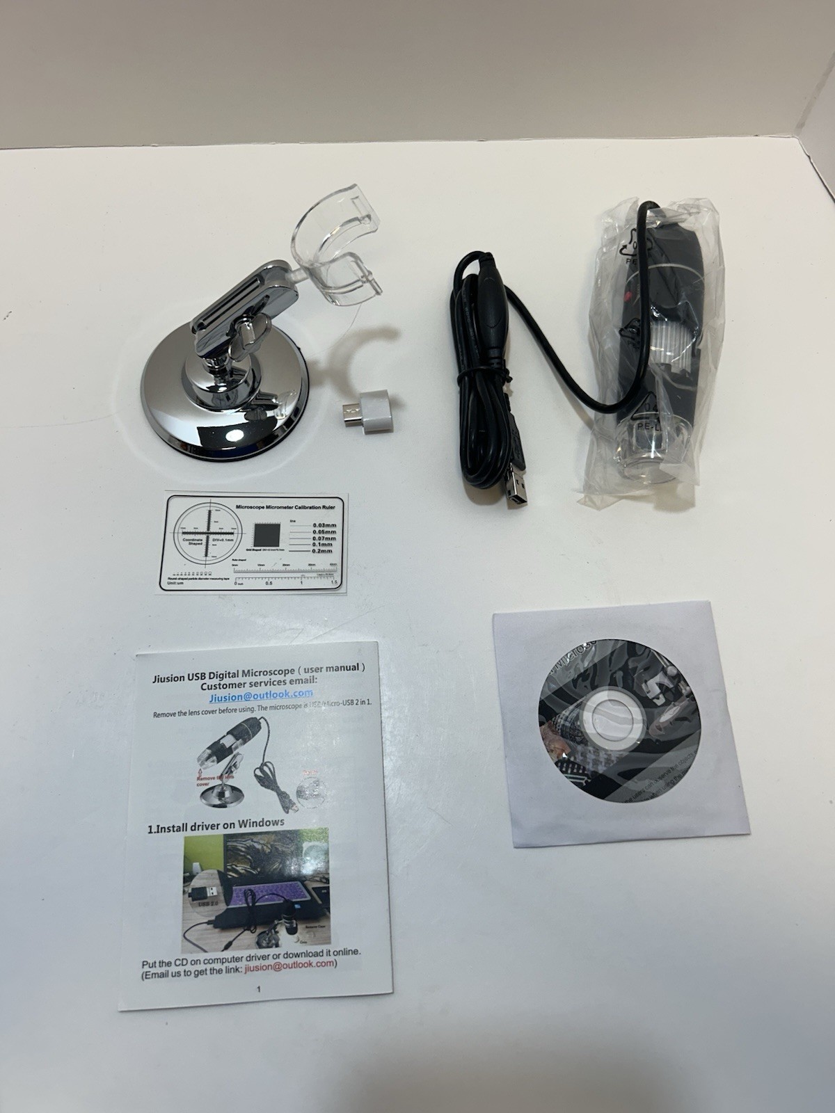 Digital USB Microscope 1,000X. Android/Windows 2000/2003/XP/Vista/7/8/10/Mac OSX