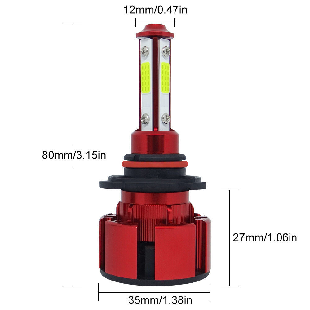 9005 LED Headlight Super Bright Bulbs Kit White 6500K 360000LM High Beam NEW