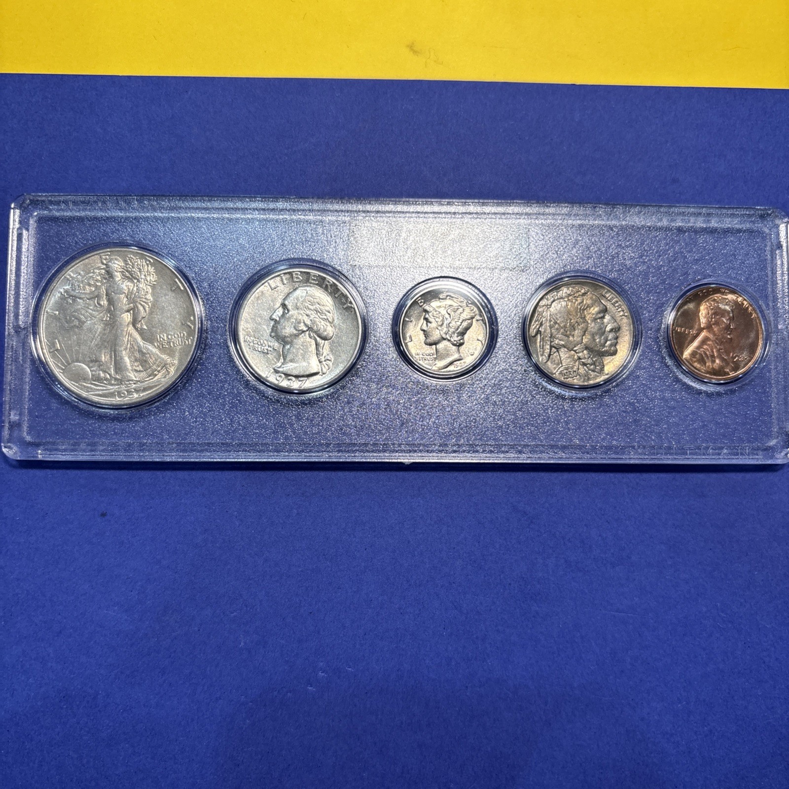 1937-P AU-BU U.S. 90% Silver Coin Set Mint Gift Unique Present Investment Nice
