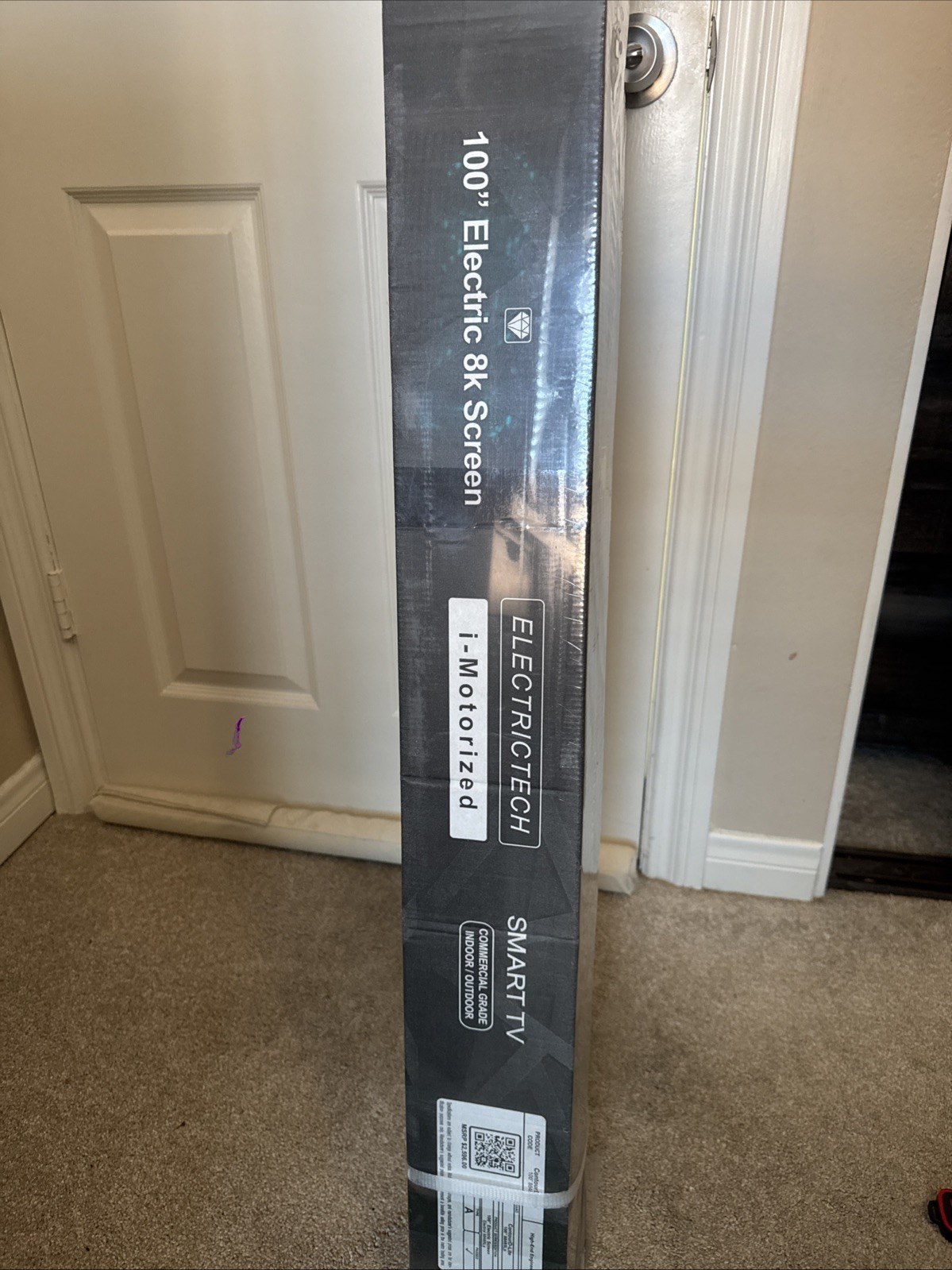 Electrictech UHDTV Projection Screen 100" 8k Motorized NEW