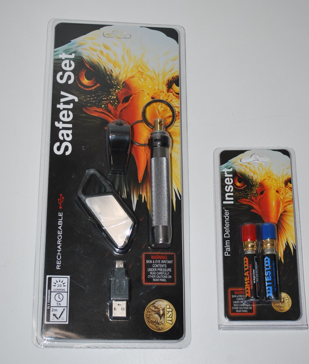 ASP Safety Set, Model 64027/54914, Palm Defender, Pewter, Pepper Spray, Bundle