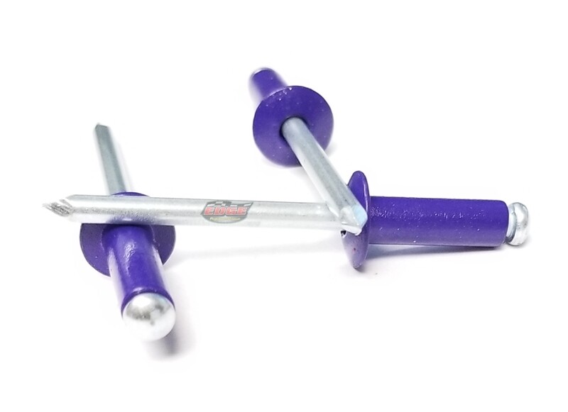Purple 3/16" Rivet Small Head Multi Grip Aluminum Steel Mandrel Pop Rivets 10...