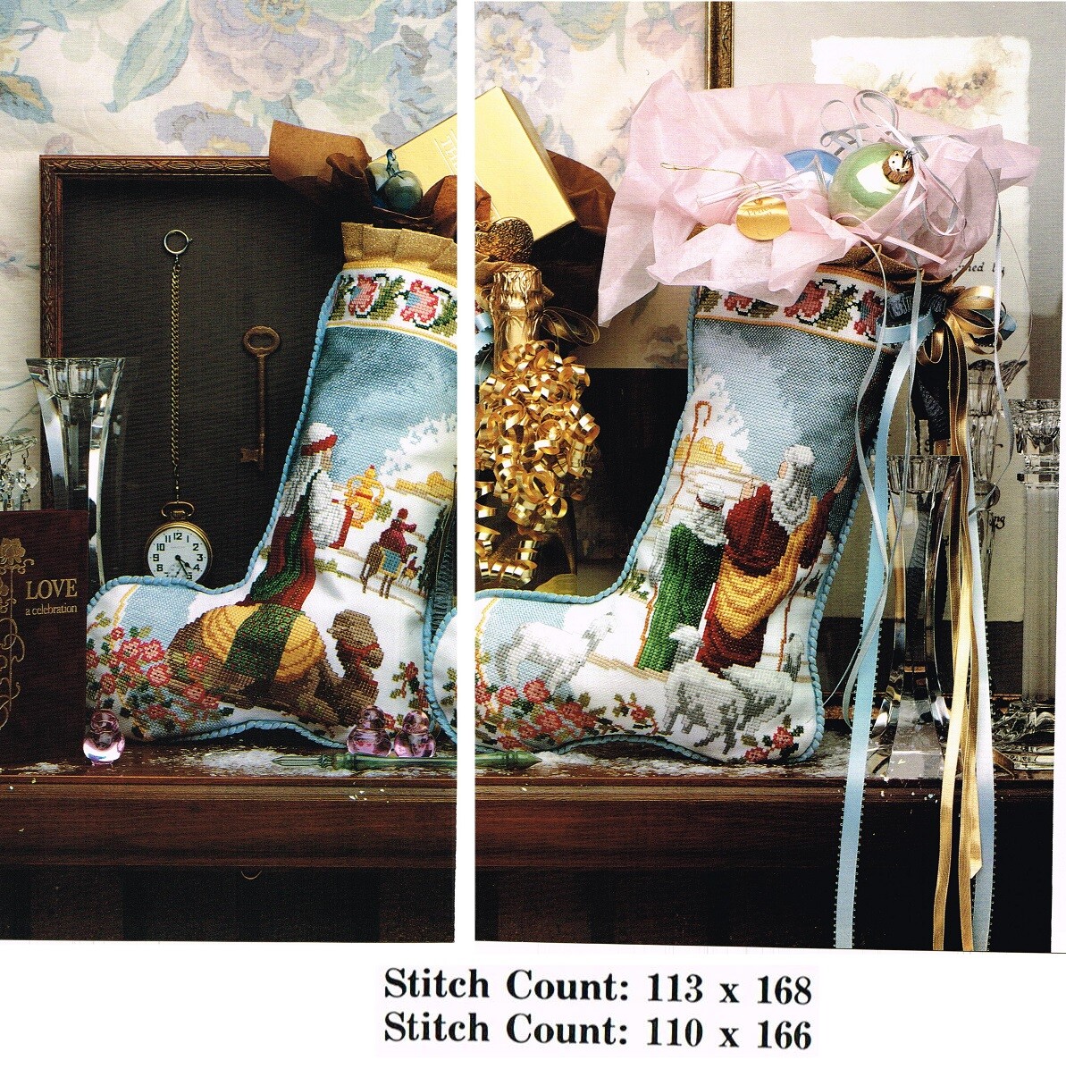 YULETIDE STOCKINGS  CROSS STITCH  PATTERN ONLY   3AP